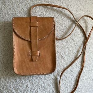 Taka Studios Undyed Leather Minimalist Crossbody